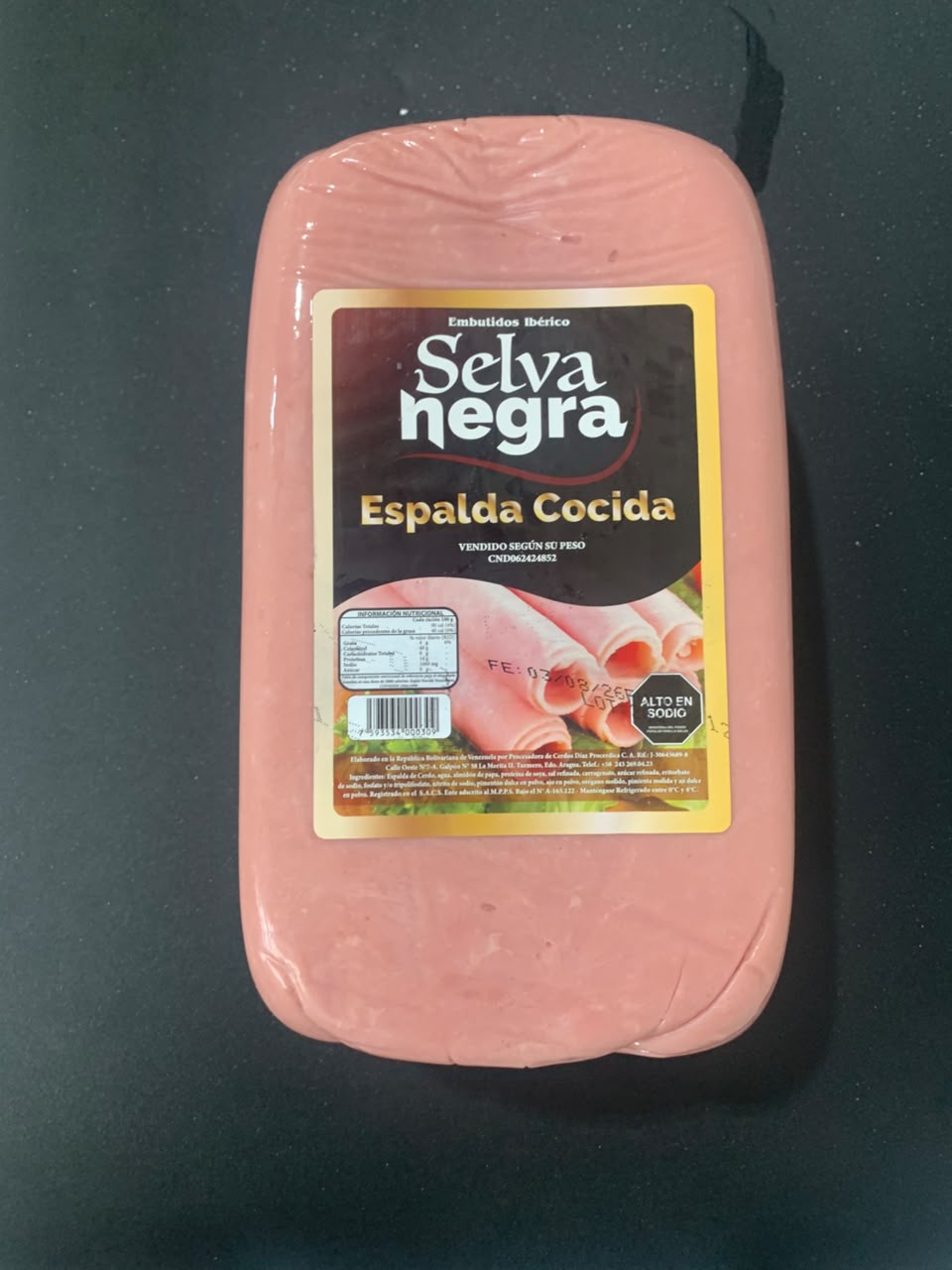 Jamon de Espalda Cocida Iberico kg