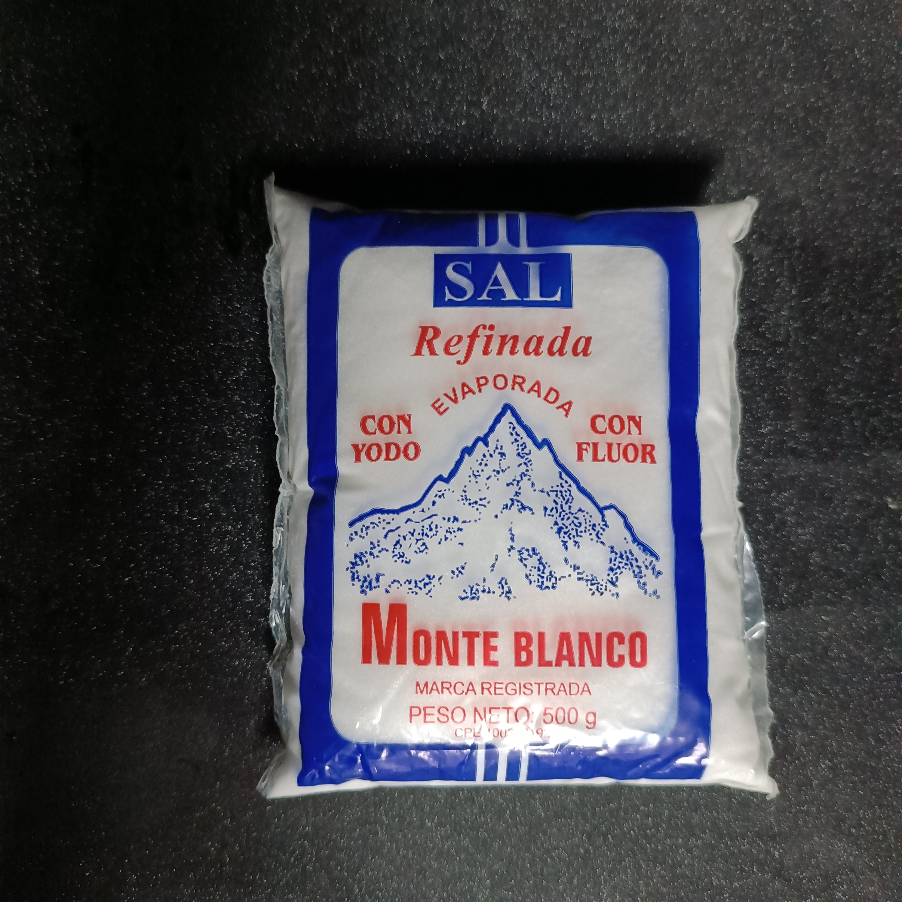Sal Refinada Monte Blanco 500gr