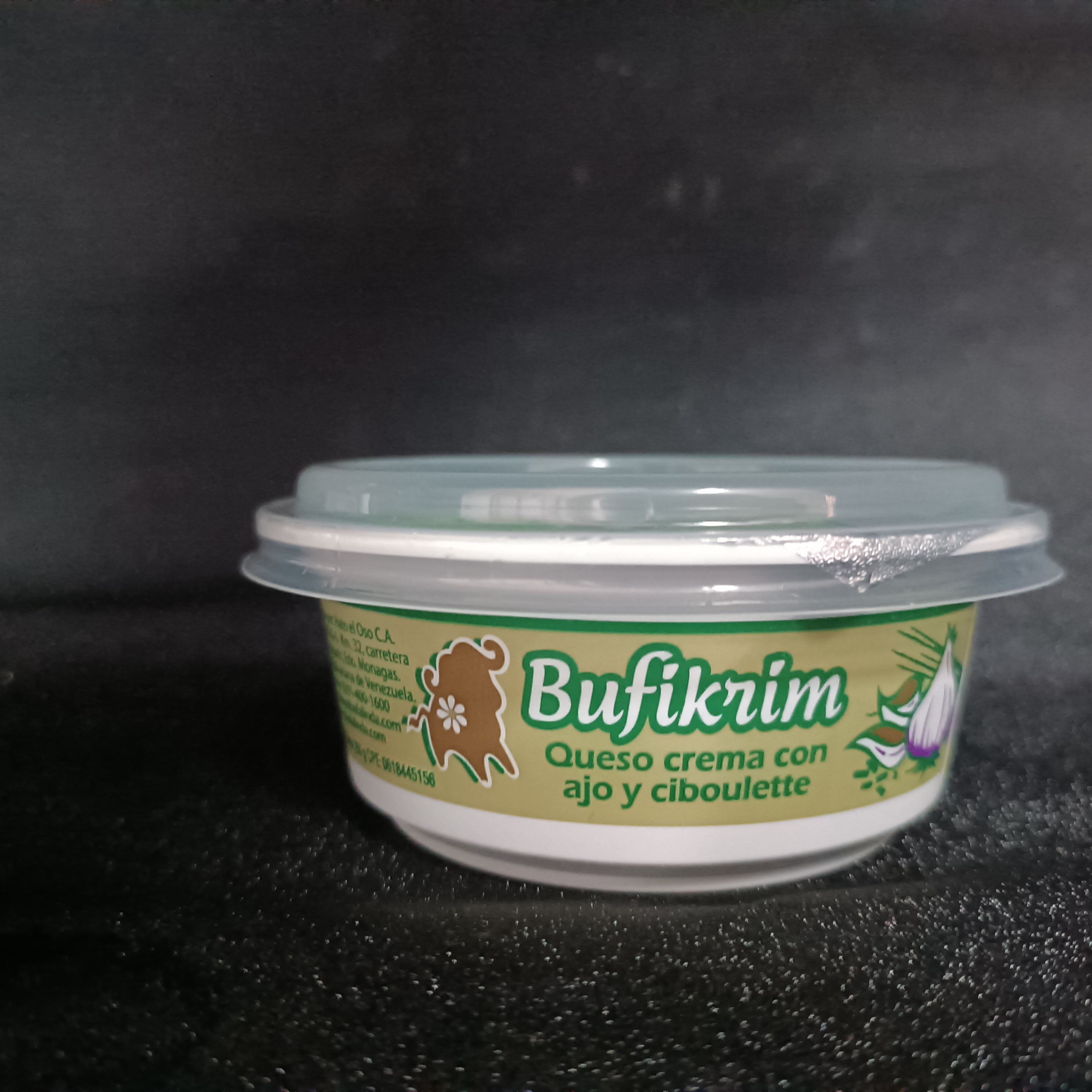 Queso Crema Ajo y C. Bufikrim 250g