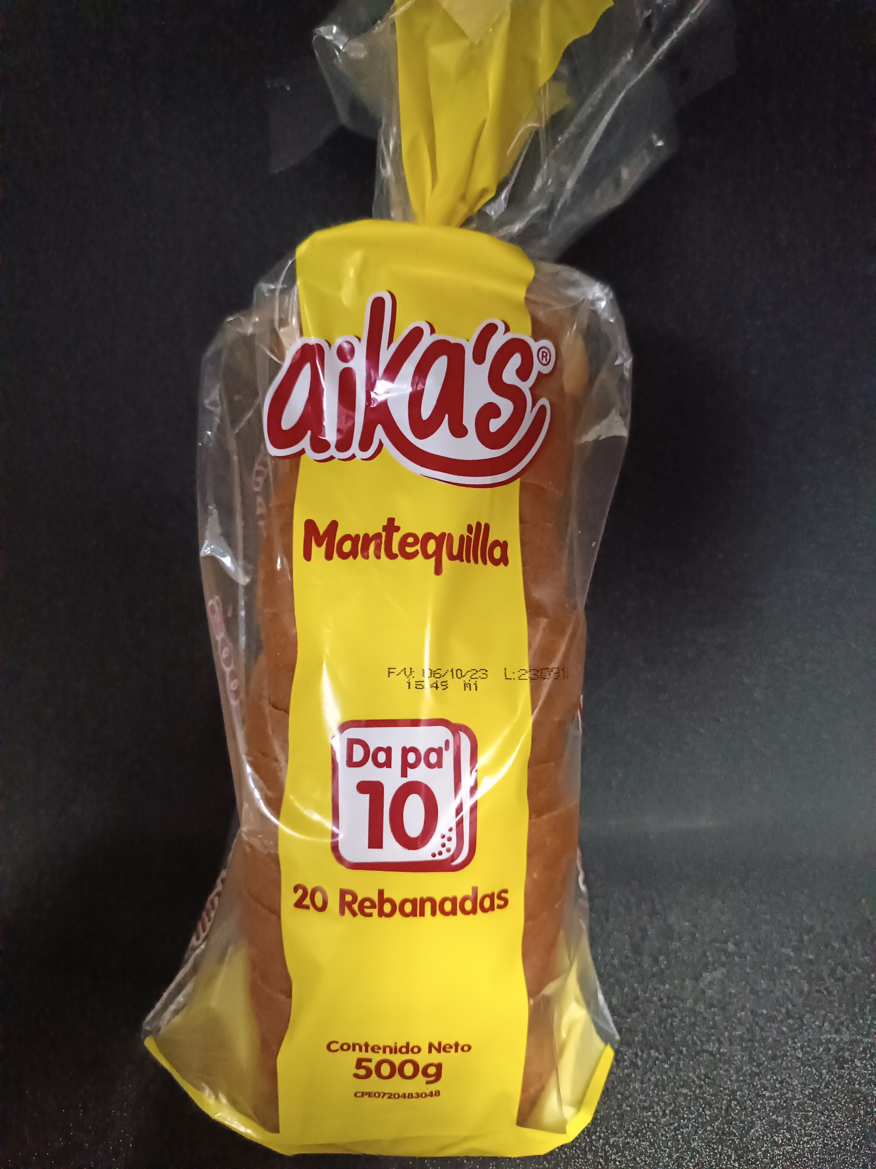 Pan Sandwich Mantequilla aikas 500g