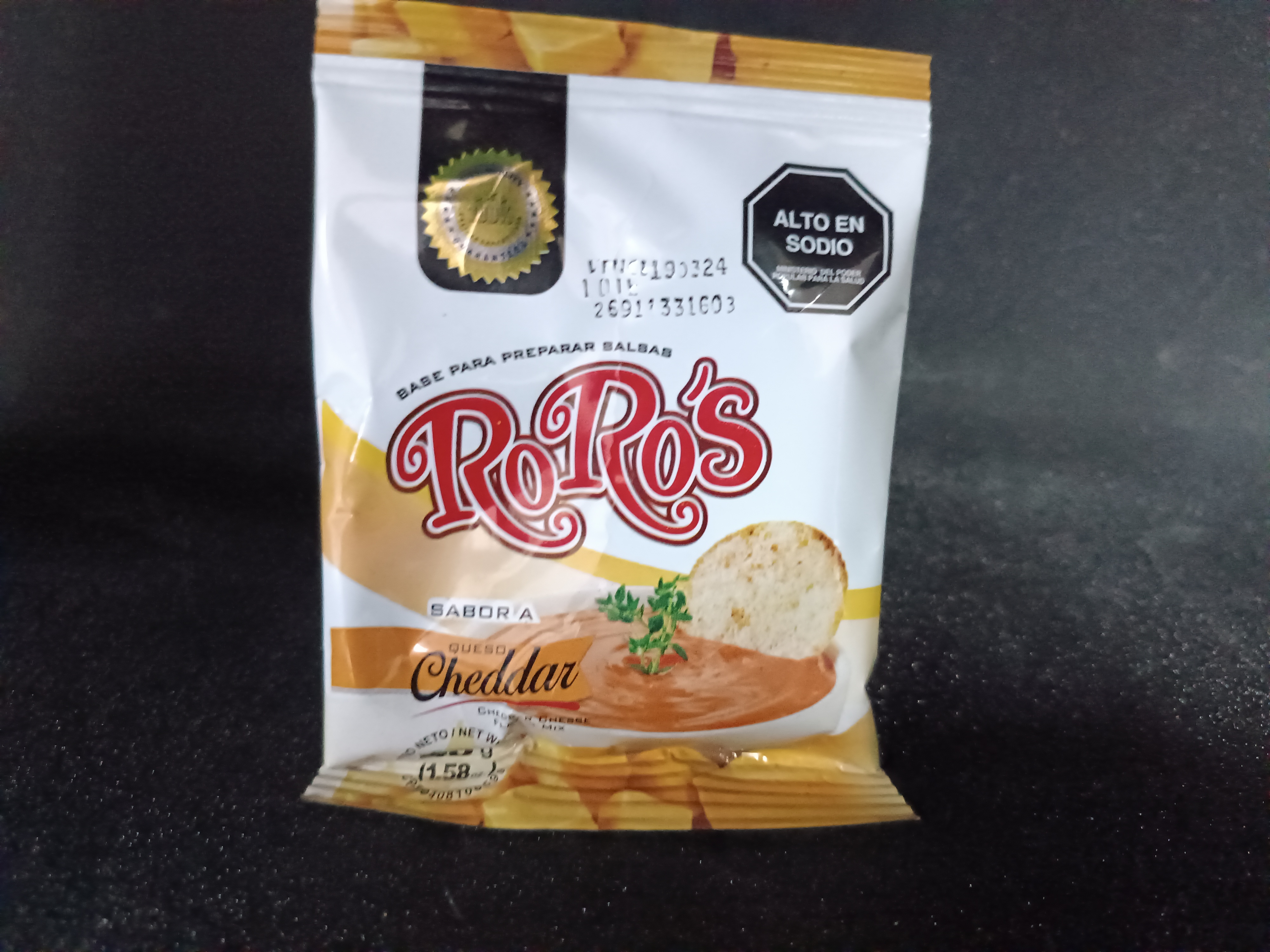 Saborizante RoRo Cheddar de 45 gr
